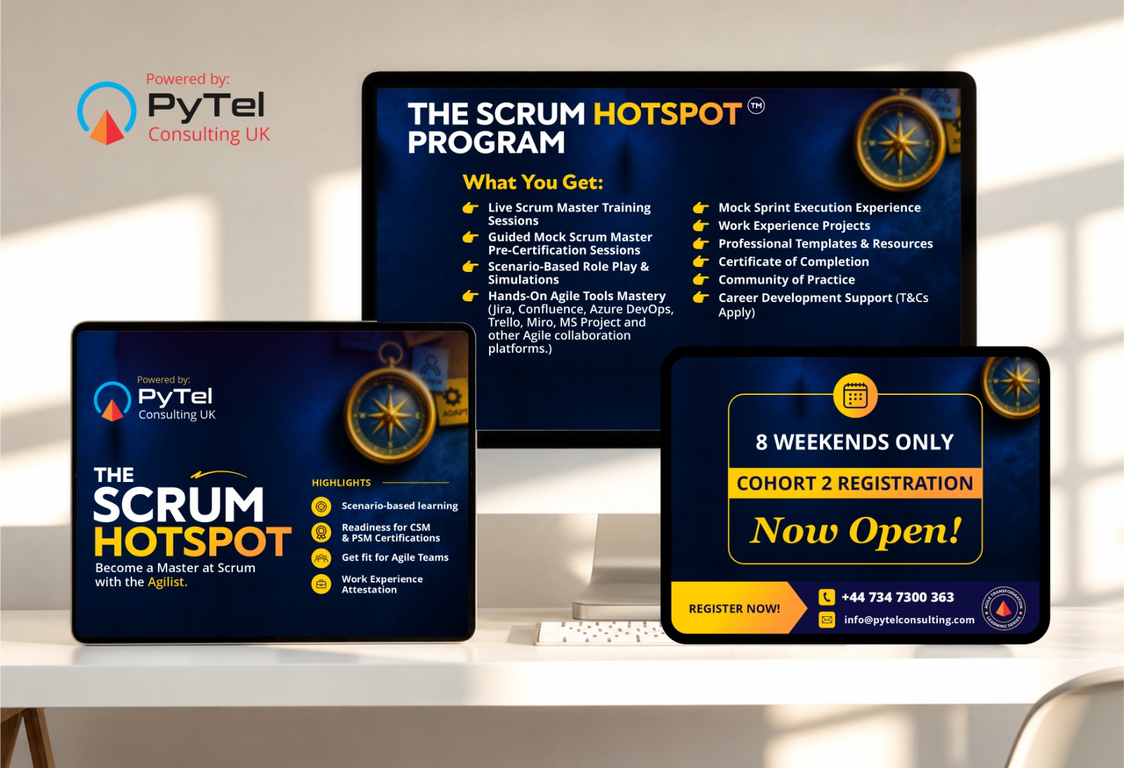 The Scrum Hotspot programme detail mock-up